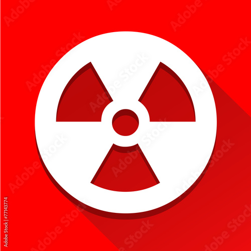 Radioactivity sign icon great for any use. Vector EPS10.