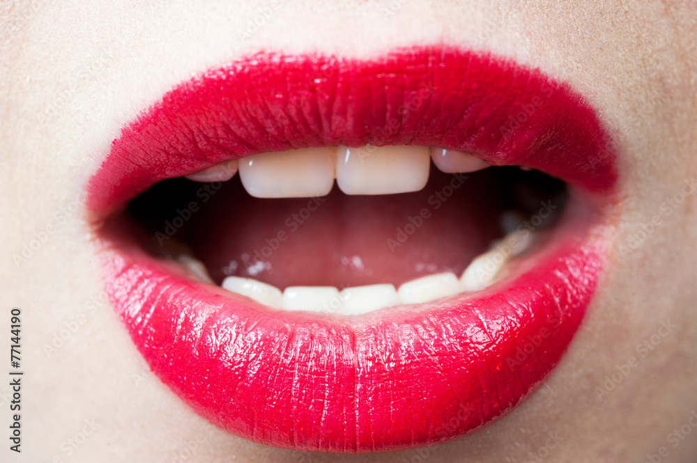 Obraz premium Red lips