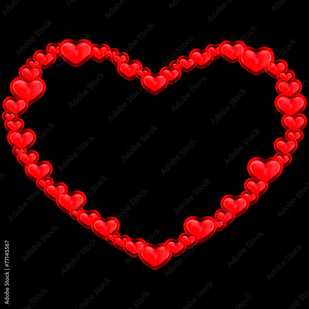 Obraz premium Red Hearts