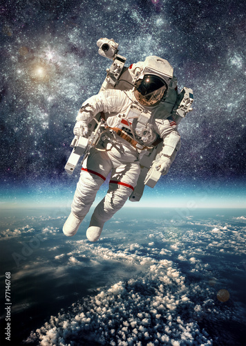 Astronaut in outer space #77146768