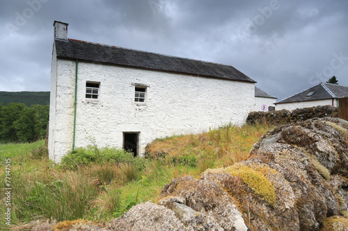 White farmhouse in rural Scot