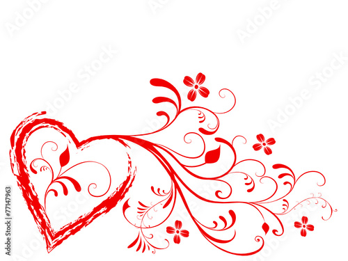 herz,herzen,flora,floral,abstrakt,blume,blüte,liebe,valentin,rot