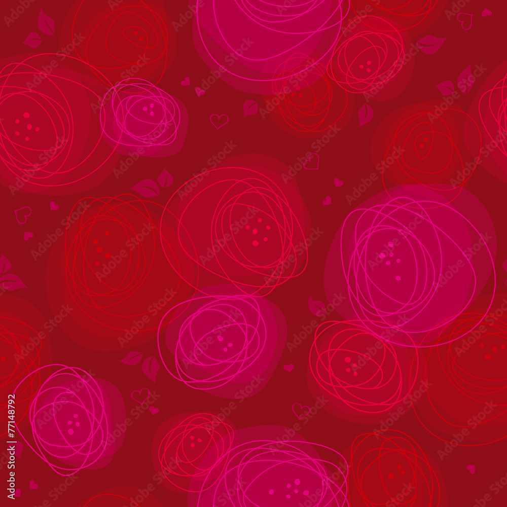 seamless roses pattern