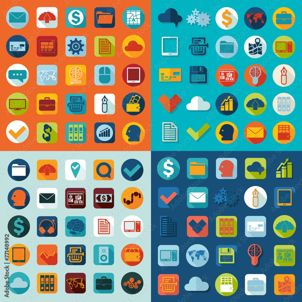 Set of business icons Set of business icons