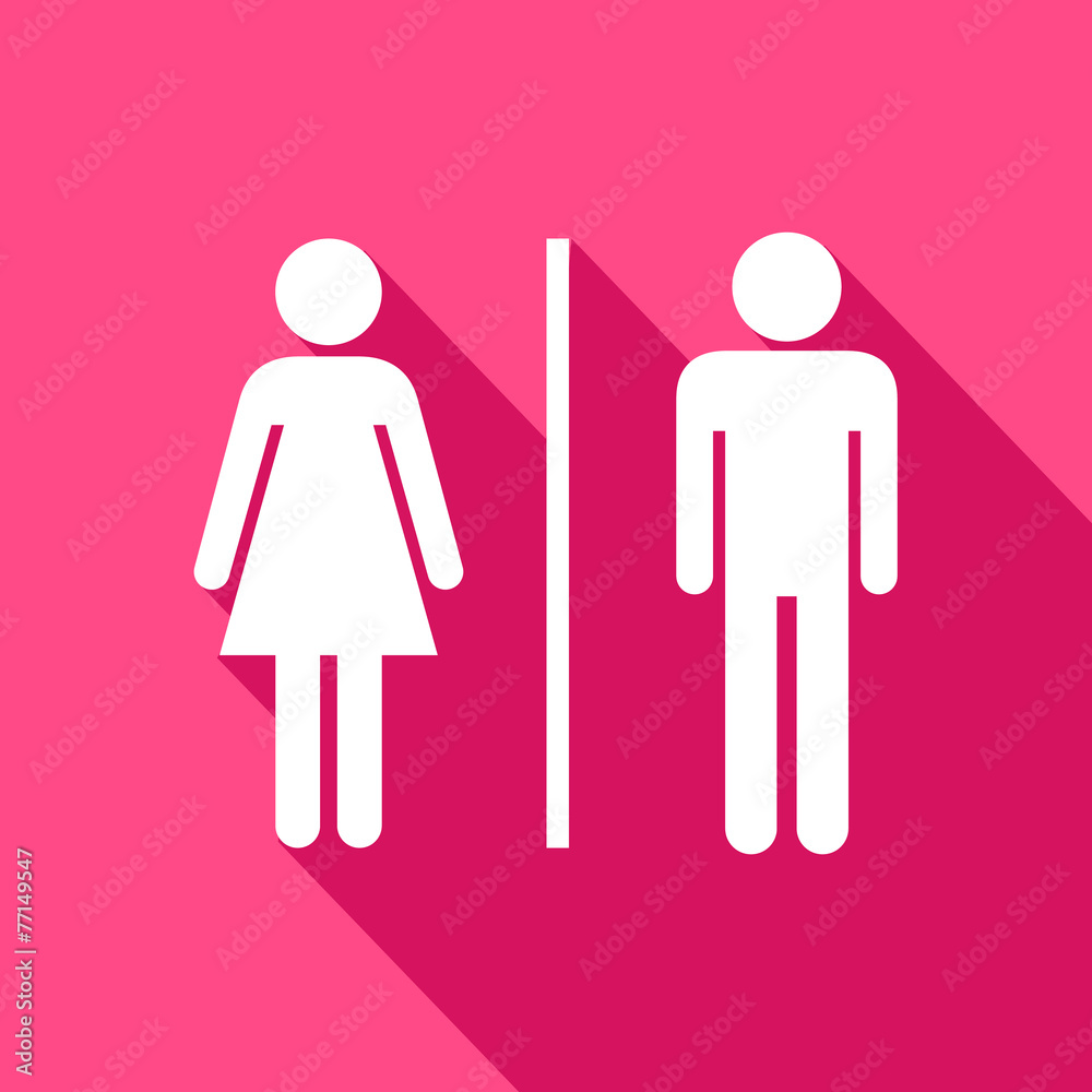 Toilet man and woman icon great for any use. Vector EPS10. Stock Vector ...