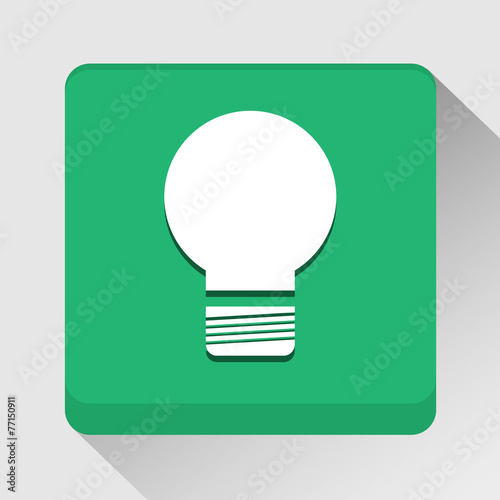 Light bulb icon great for any use. Vector EPS10.