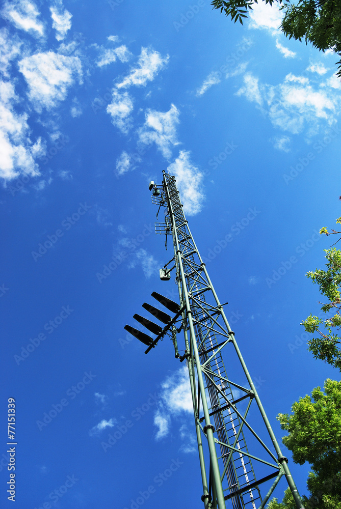 Obraz premium Antenne radio & téléphone