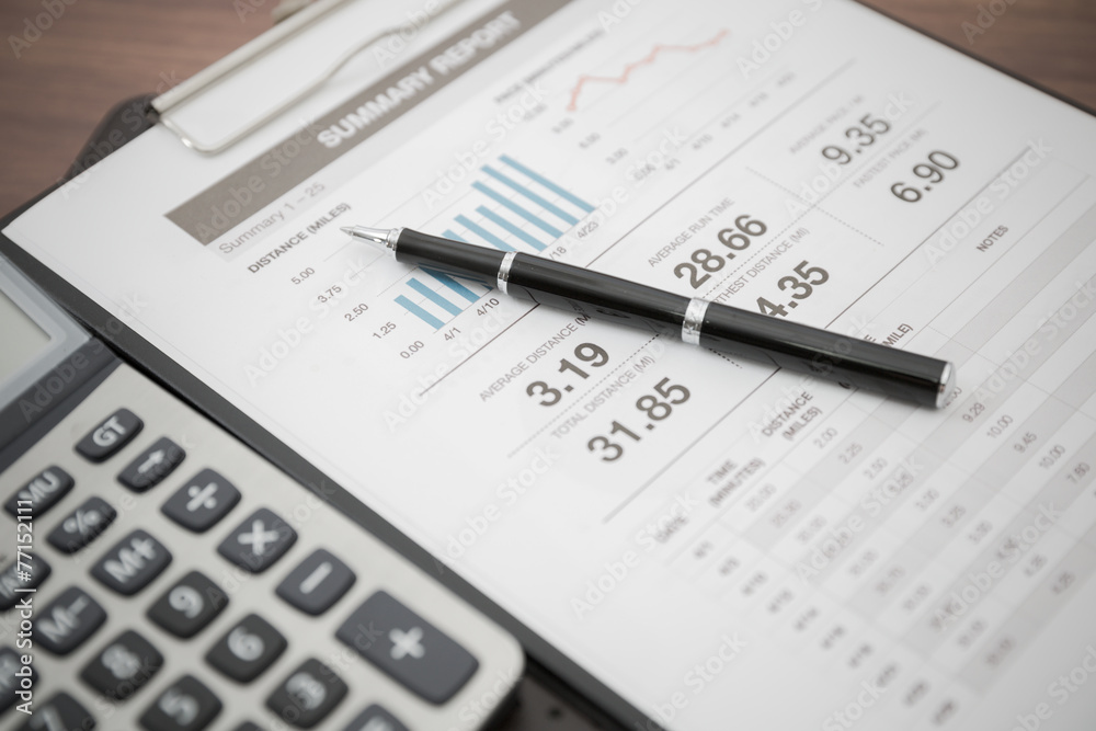 Showing business and financial report. Accounting Showing business and financial report. Accounting