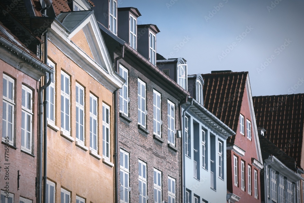 Nyhavn, Copenhagen. Cross processed color tone.
