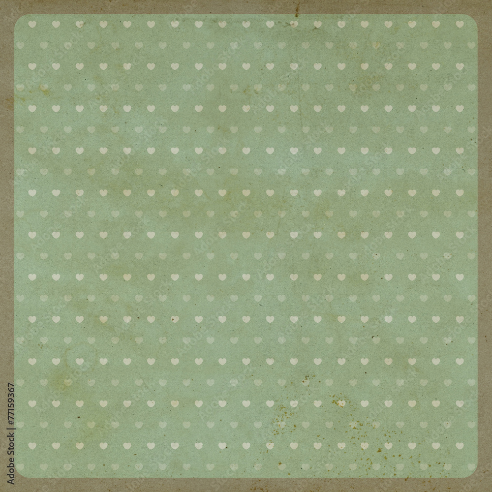 Retro pattern for love background; recycled paper craft