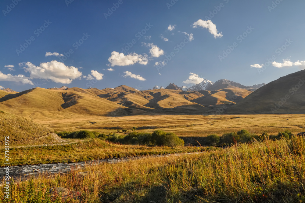 Grasslands in Kyrgyzstan