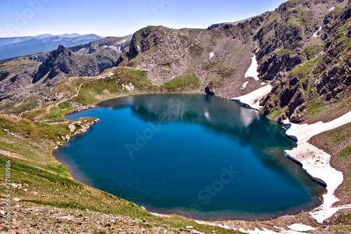 Okoto (The Eye) lake in Rila mountain, Bulgaria photo