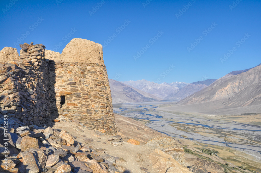 Fortress ruins in Tajikistan
