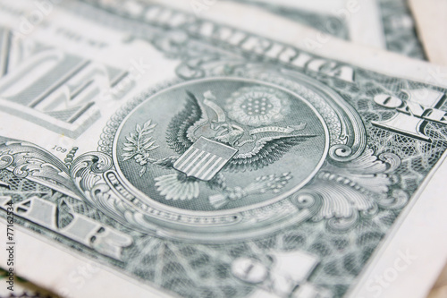 Obraz na płótnie US Dollar w salonie