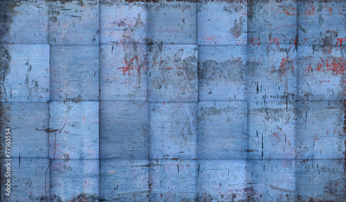 Grungy Tiled Blue Background