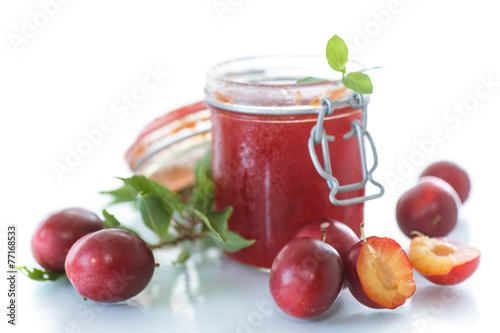 ripe plum jam