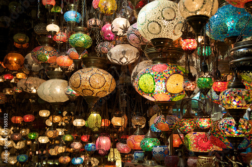 Lampade in un bazar photo