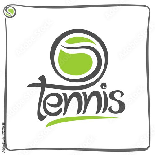 The image on the tennis theme