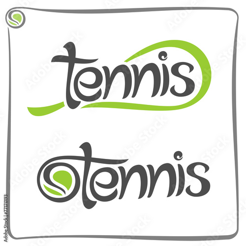 The image on the tennis theme