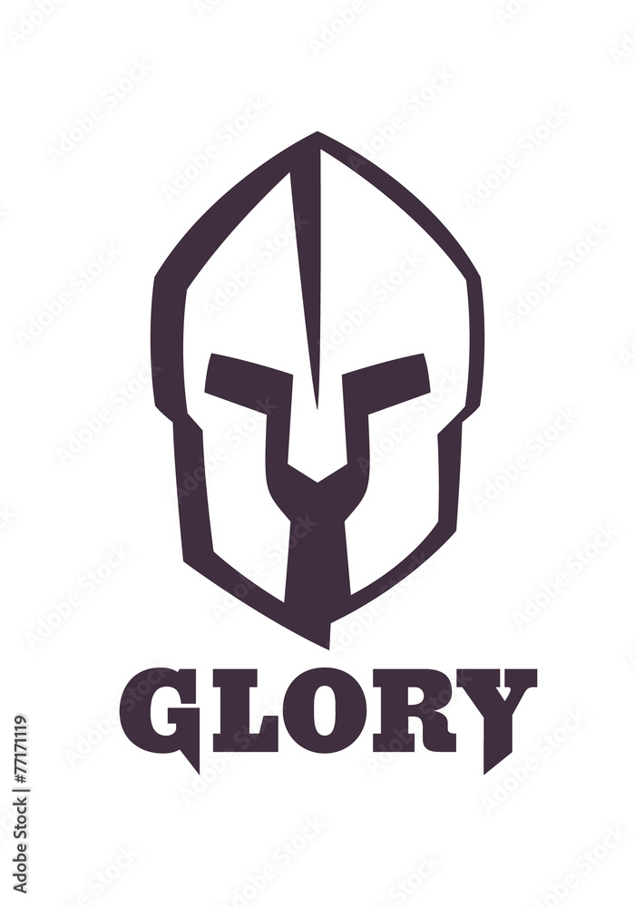 spartan helmet front view vector illustration, eps10 spartan helmet front view vector illustration, eps10