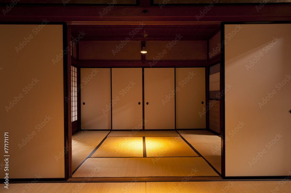 Fototapeta premium Traditional japanese edo period house room at Kyoto