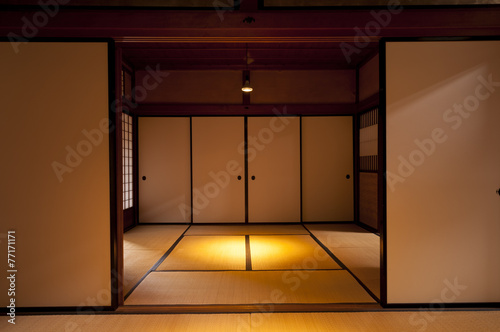 Traditional japanese edo period  house room at Kyoto