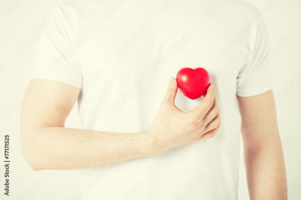 man hands with heart man hands with heart