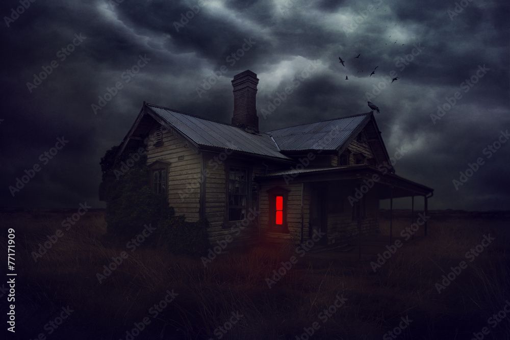 Mysterious house. Mysterious house.