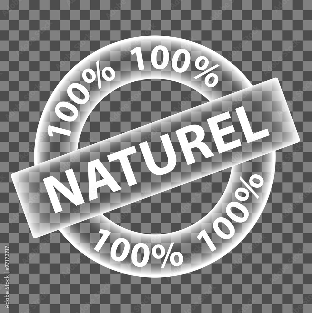Tampon "100% Naturel" (biologique produits recyclé) Stock Vector | Adobe  Stock
