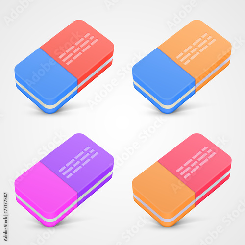 Eraser set color