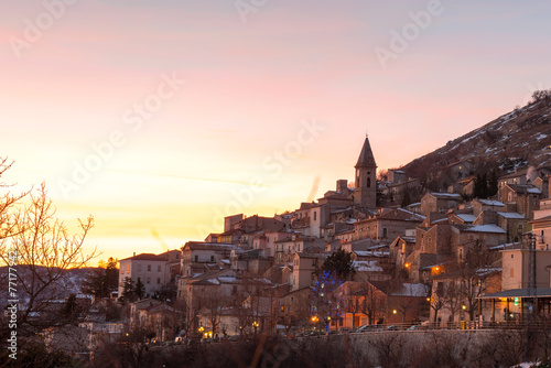 Calascio, one of the most beautiful towns in Italy, Abruzzo photo