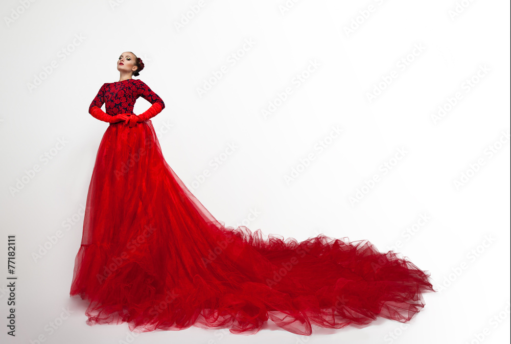 Fototapeta premium fiery and passionate woman