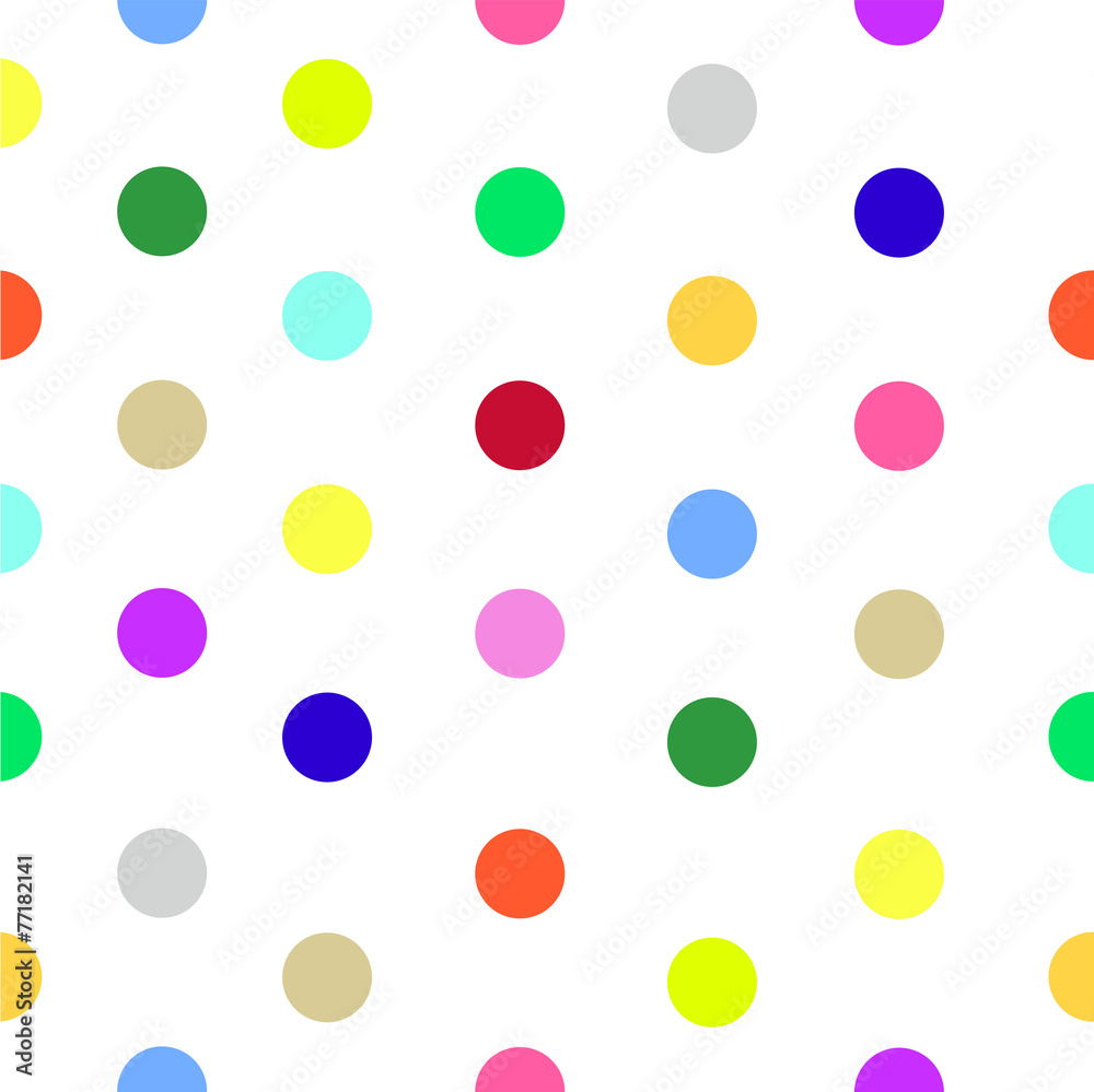 Polka dot pattern vector
