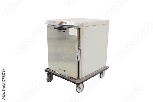 professional mobile cooking cabinet isolated