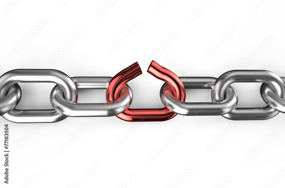 Obraz premium broken chain
