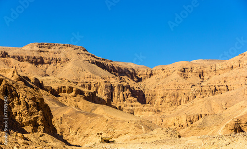 Landscape of the Valley of the Kings - Egypt