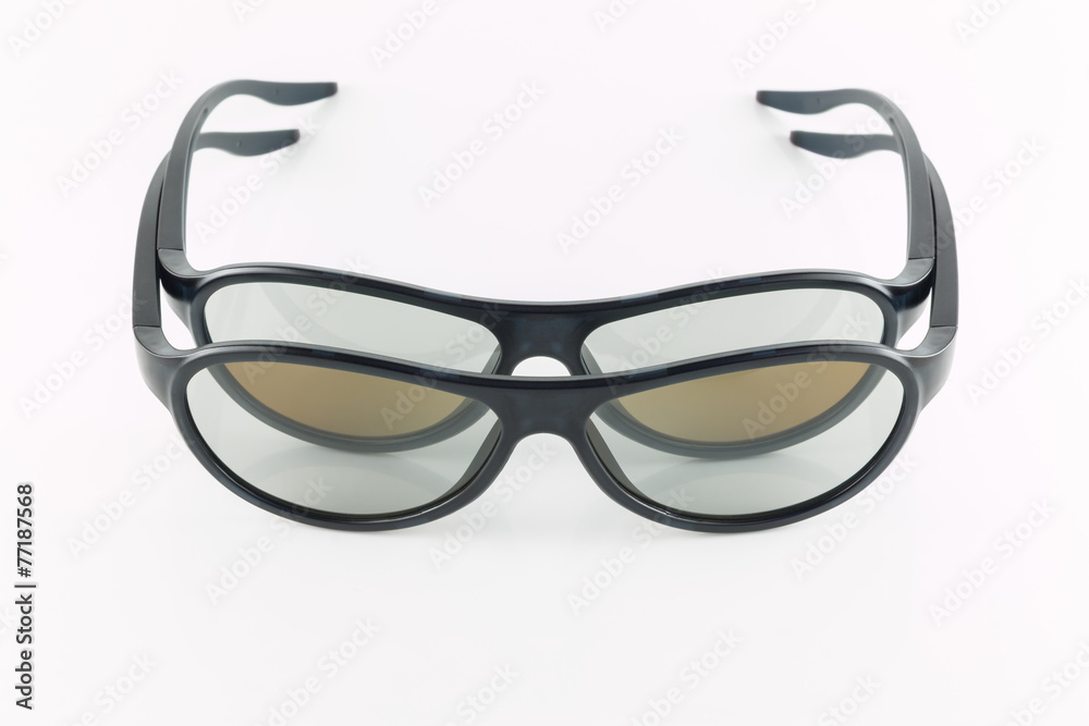 3d glasses isolated on white background. 3d glasses isolated on white background.