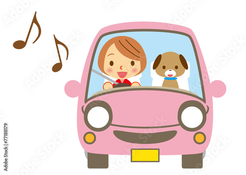 愛犬とドライブ