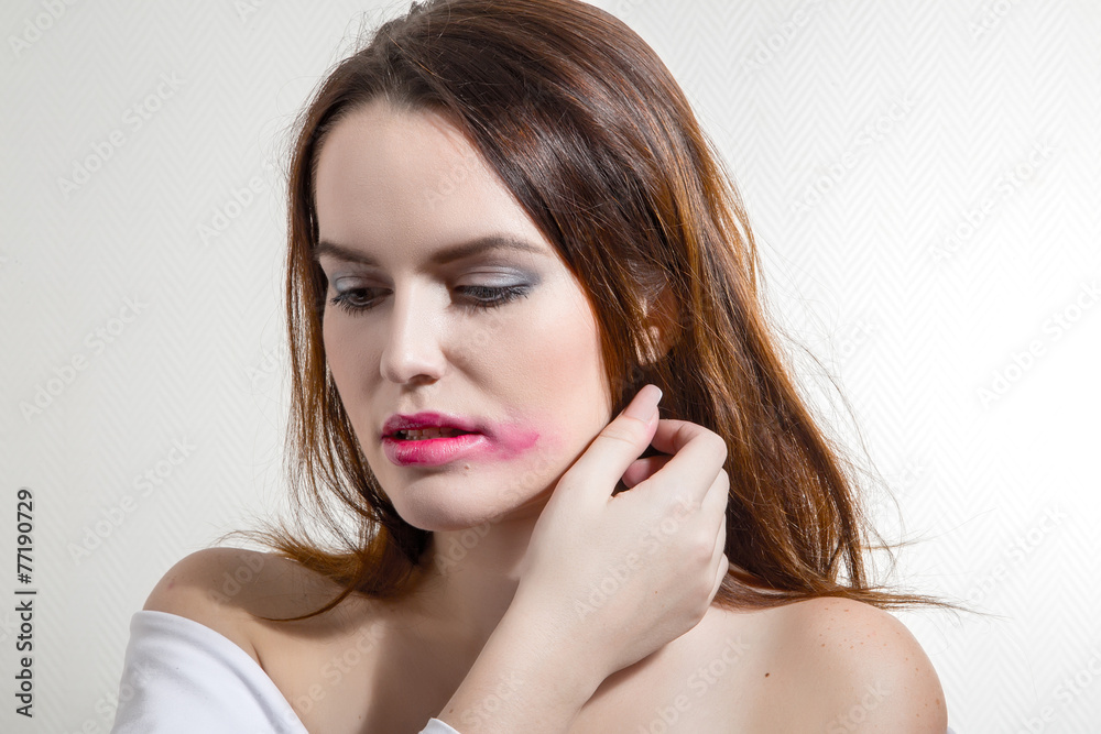 Fototapeta premium sad woman