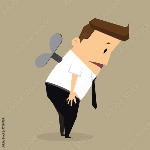 Tired businessman