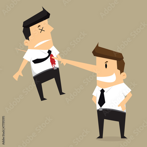 kill colleague the end of businessman long nose