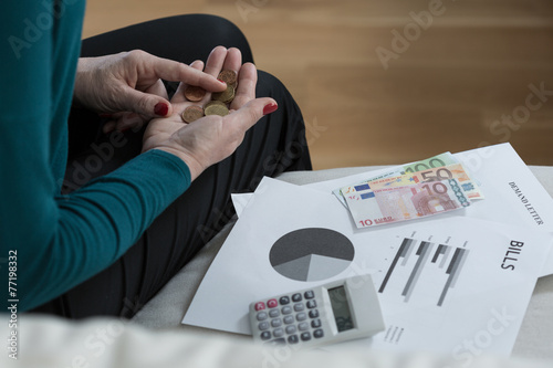 Penniless woman