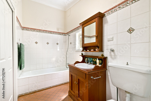 Modern bathroom in luxury apartment