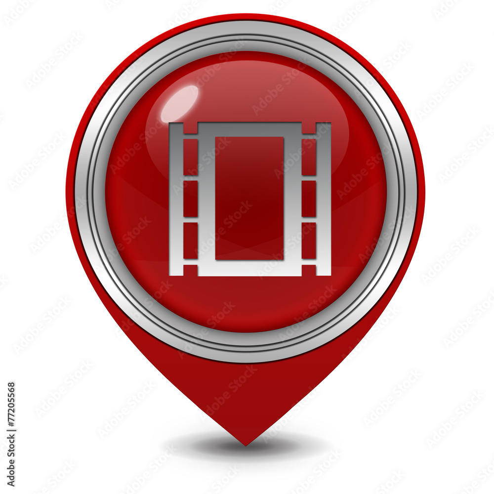 film pointer icon on white background film pointer icon on white background