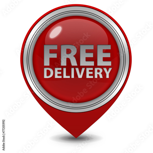 Free Download Free delivery pointer icon on white background - GFXLoad