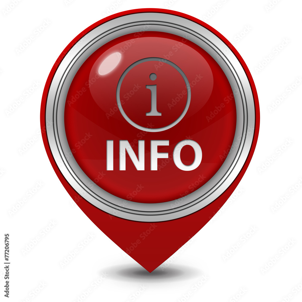 information pointer icon on white background information pointer icon on white background