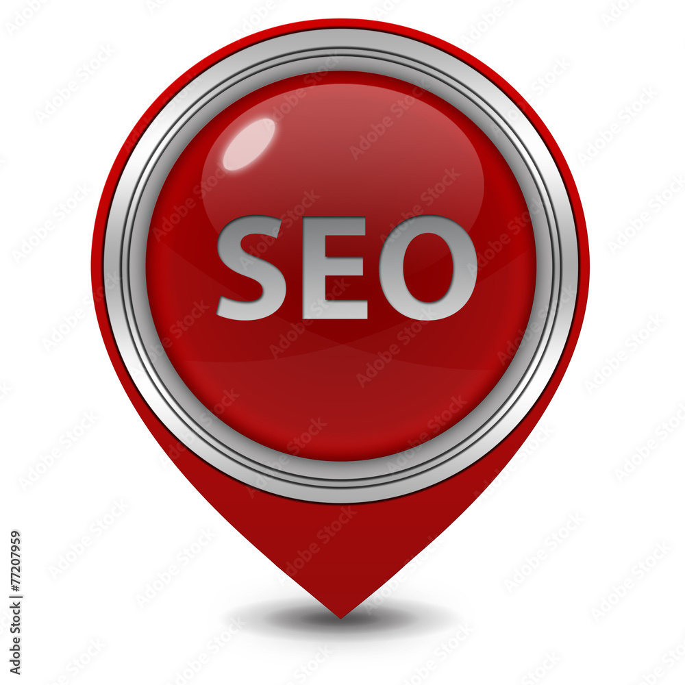 Seo pointer icon on white background Seo pointer icon on white background