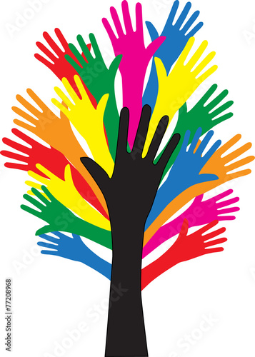 reaching hands freedom diversity