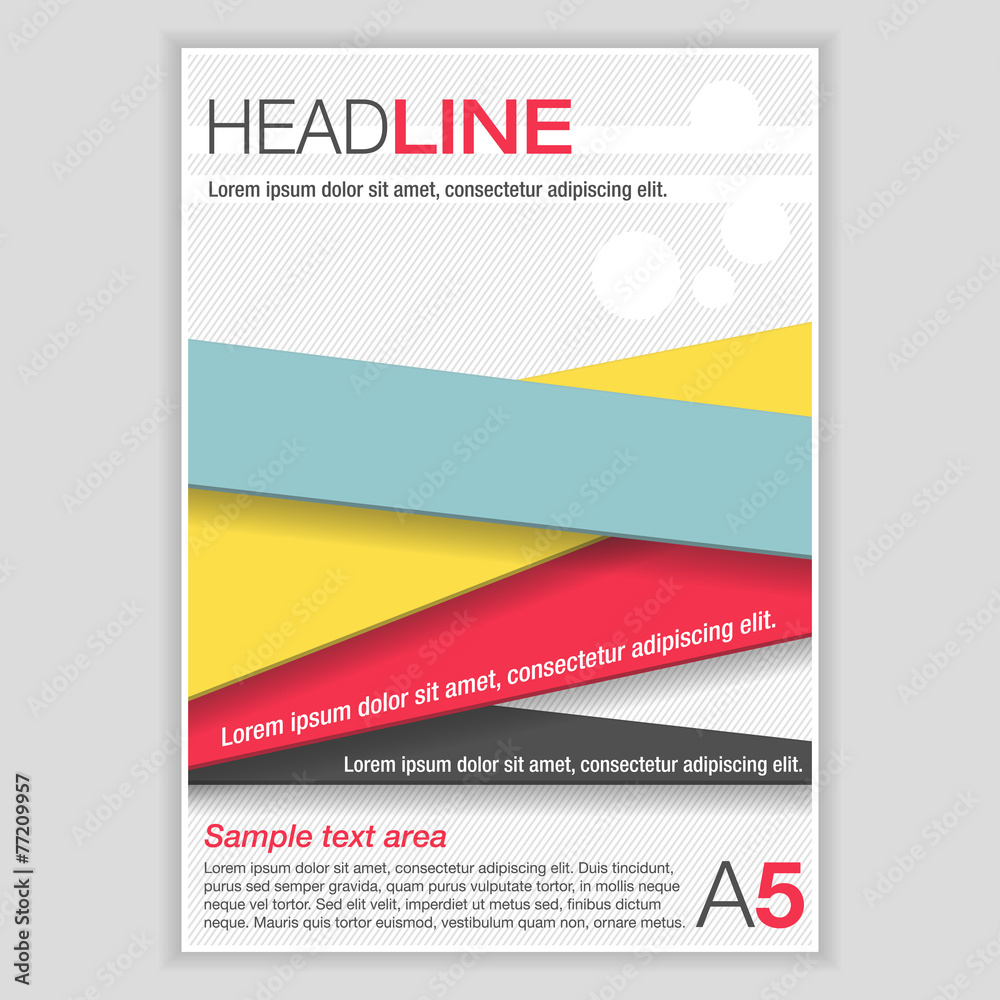 Fototapeta premium Brochure Template Design. Vector Flyer, Pamphlet, Leaflet.