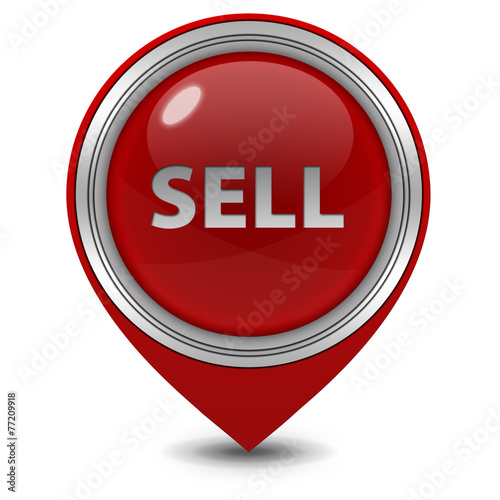 Sell pointer icon on white background Free Download Sell pointer icon on white background - GFXLoad